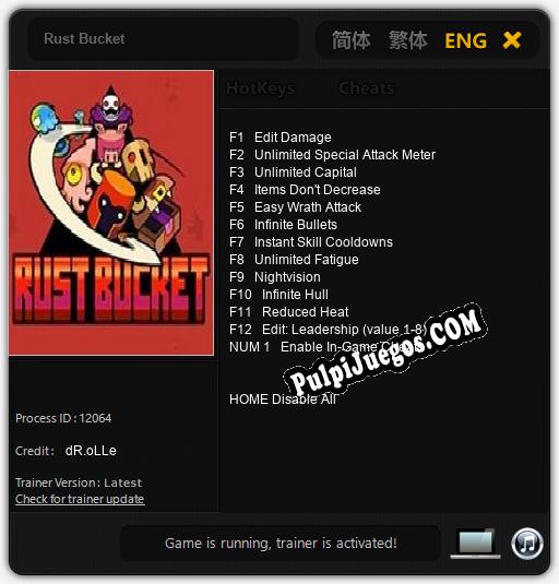 Rust Bucket: Cheats, Trainer +13 [dR.oLLe]