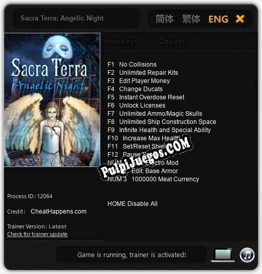 Sacra Terra: Angelic Night: Treinador (V1.0.34)