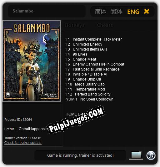 Salammbo: Cheats, Trainer +13 [CheatHappens.com]