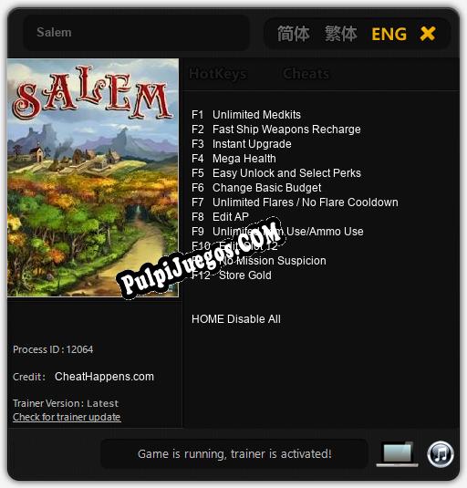 Entrenador liberado a Salem [v1.0.5]