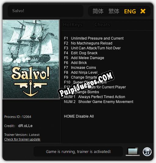 Salvo!: Cheats, Trainer +14 [dR.oLLe]