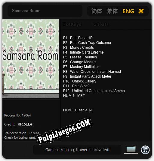 Entrenador liberado a Samsara Room [v1.0.3]