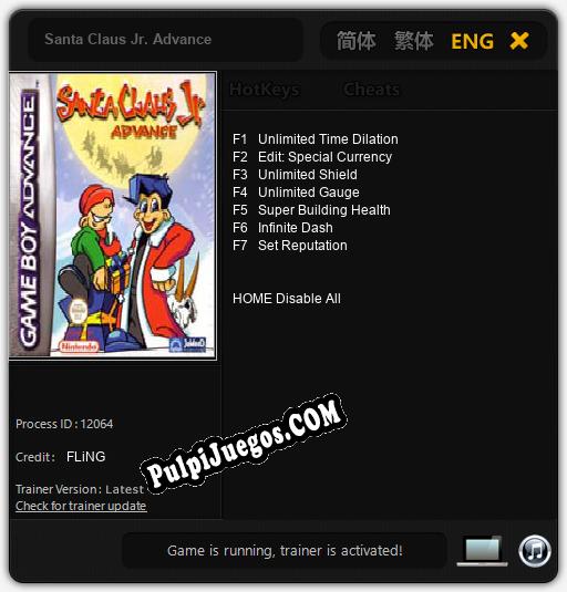 Entrenador liberado a Santa Claus Jr. Advance [v1.0.6]