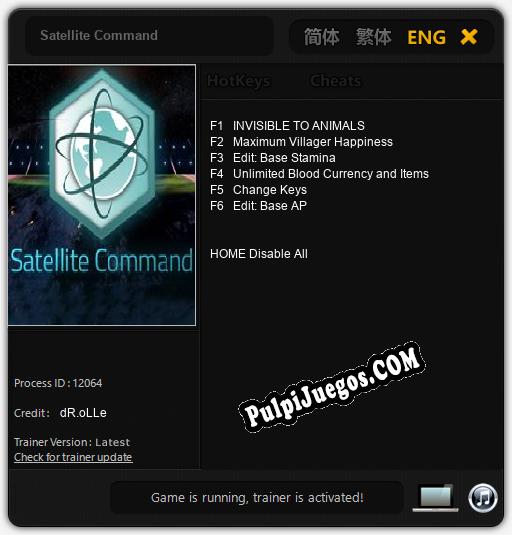 Satellite Command: Cheats, Trainer +6 [dR.oLLe]