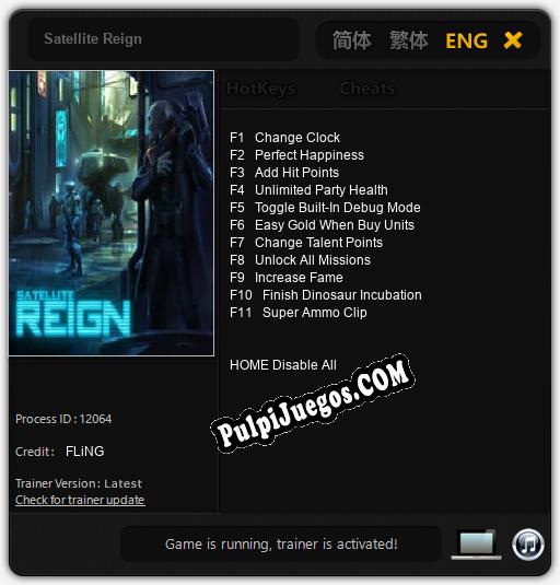 Satellite Reign: Treinador (V1.0.19)