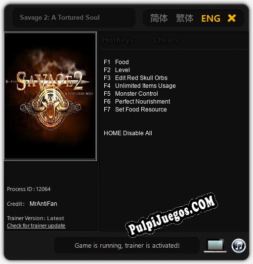 Savage 2: A Tortured Soul: Cheats, Trainer +7 [MrAntiFan]