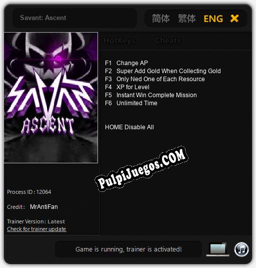 Savant: Ascent: Trainer +6 [v1.3]