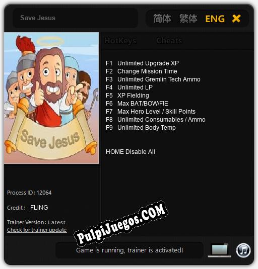 Save Jesus: Cheats, Trainer +9 [FLiNG]