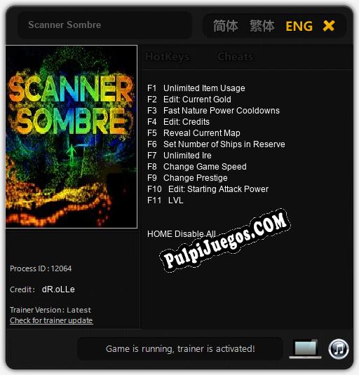 Scanner Sombre: Cheats, Trainer +11 [dR.oLLe]