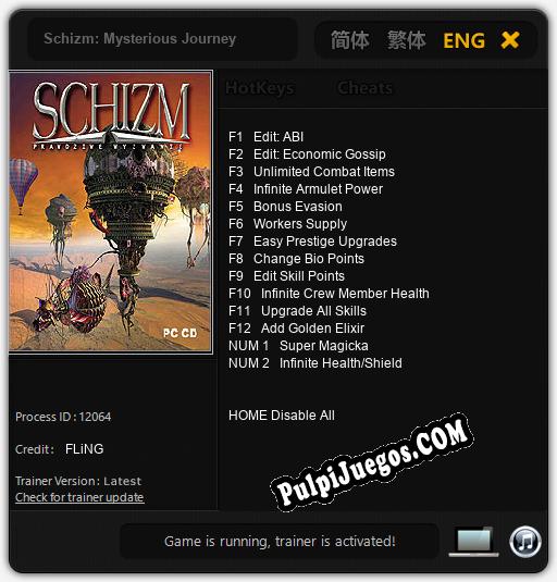 Schizm: Mysterious Journey: Cheats, Trainer +14 [FLiNG]