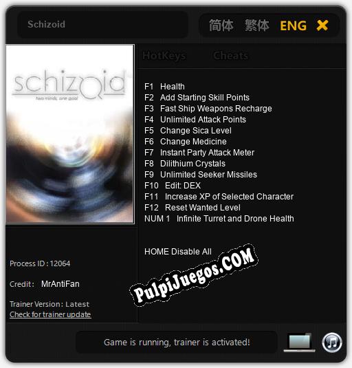 Schizoid: Trainer +13 [v1.5]