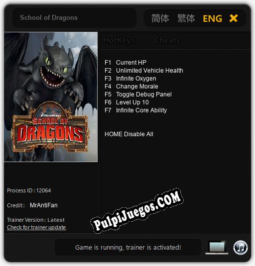 School of Dragons: Cheats, Trainer +7 [MrAntiFan]