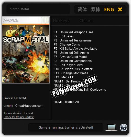 Scrap Metal: Treinador (V1.0.35)