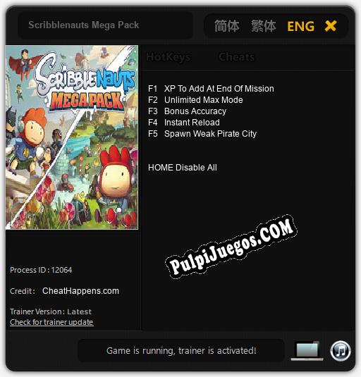 Entrenador liberado a Scribblenauts Mega Pack [v1.0.8]