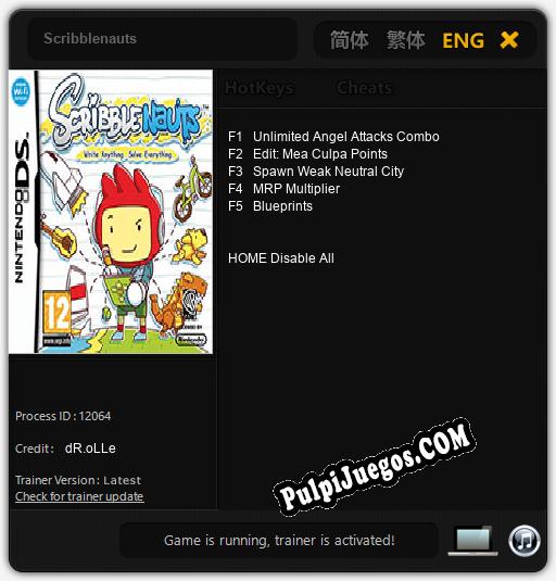 Scribblenauts: Cheats, Trainer +5 [dR.oLLe]