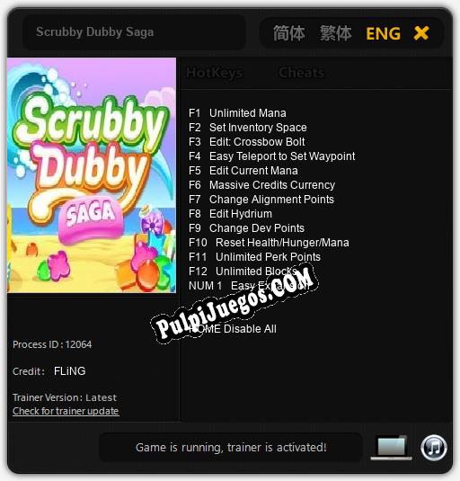 Scrubby Dubby Saga: Treinador (V1.0.39)