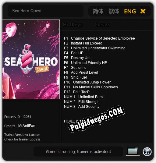 Sea Hero Quest: Cheats, Trainer +15 [MrAntiFan]