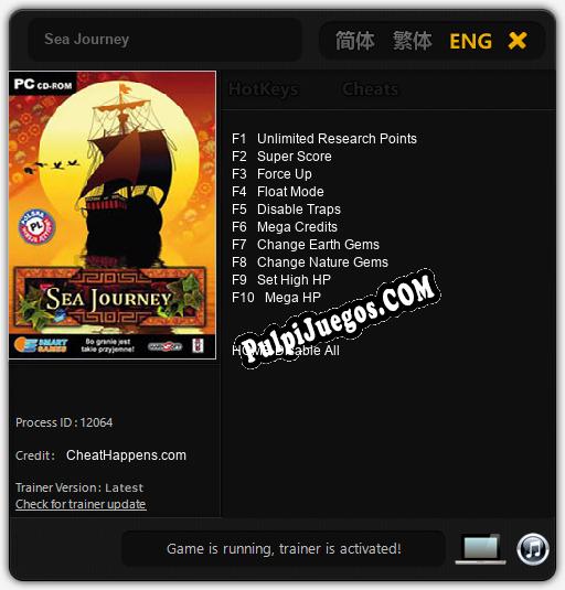 Sea Journey: Trainer +10 [v1.5]