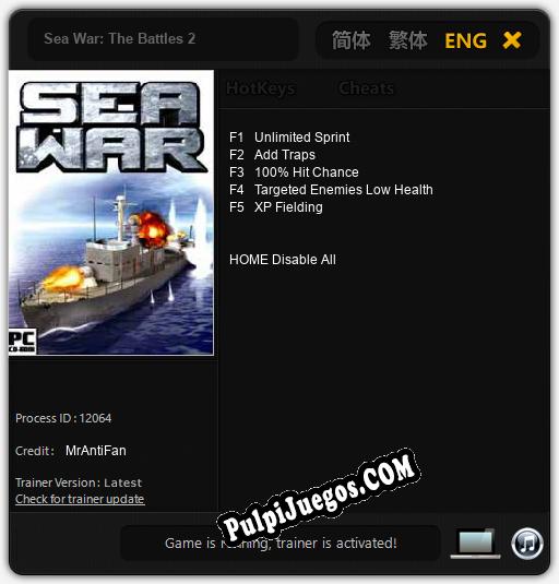 Entrenador liberado a Sea War: The Battles 2 [v1.0.2]