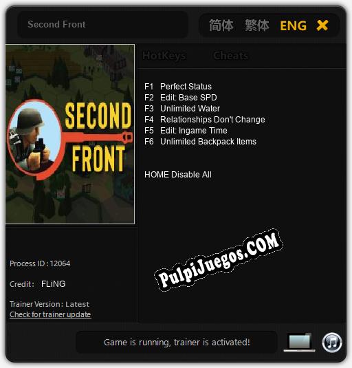 Second Front: Cheats, Trainer +6 [FLiNG]