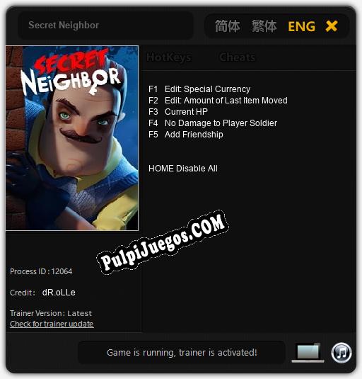 Secret Neighbor: Treinador (V1.0.82)