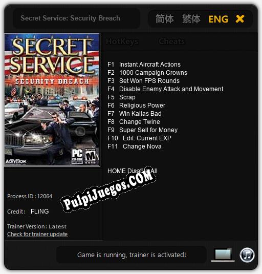 Entrenador liberado a Secret Service: Security Breach [v1.0.5]