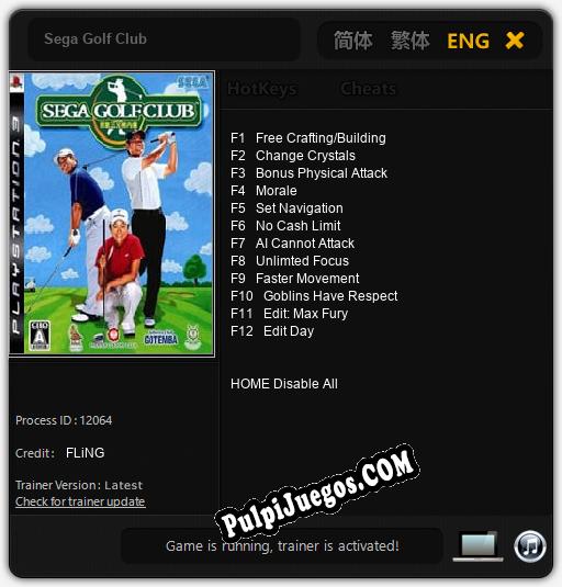 Sega Golf Club: Cheats, Trainer +12 [FLiNG]