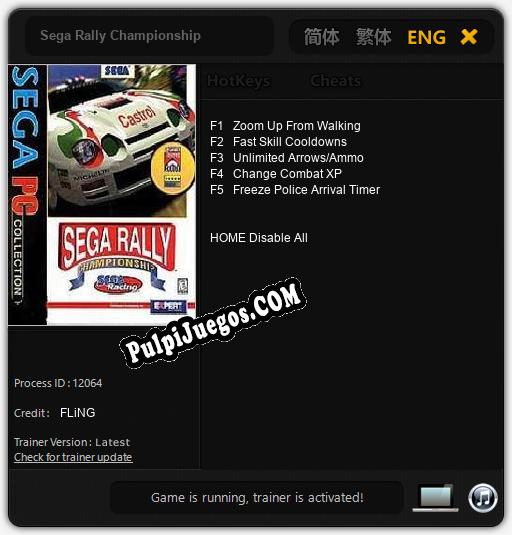 Entrenador liberado a Sega Rally Championship [v1.0.2]