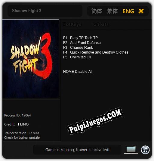 Shadow Fight 3: Treinador (V1.0.62)