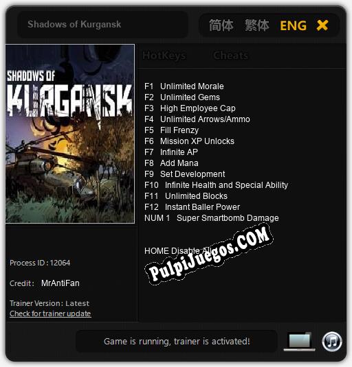 Shadows of Kurgansk: Cheats, Trainer +13 [MrAntiFan]