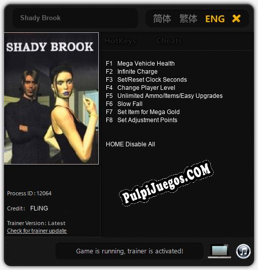 Shady Brook: Trainer +8 [v1.4]