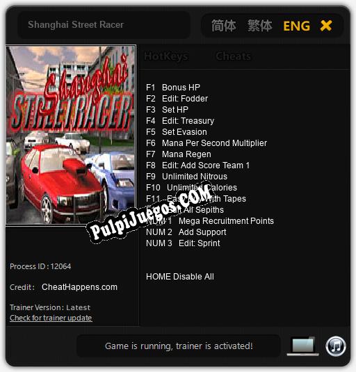 Shanghai Street Racer: Cheats, Trainer +15 [CheatHappens.com]