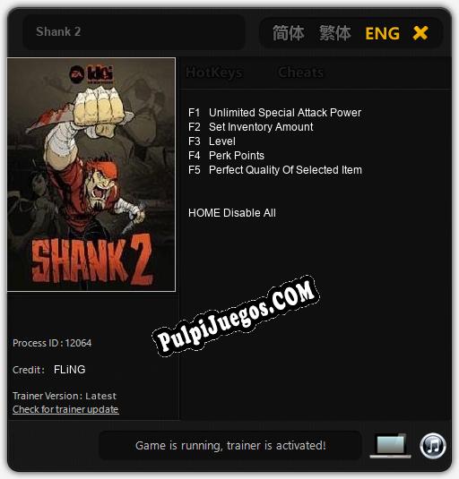 Shank 2: Treinador (V1.0.37)