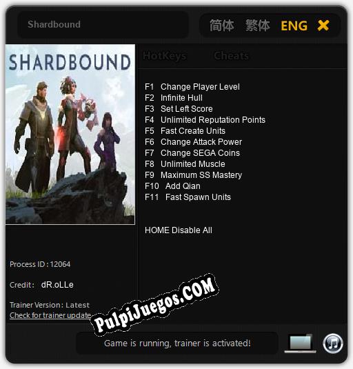 Shardbound: Cheats, Trainer +11 [dR.oLLe]