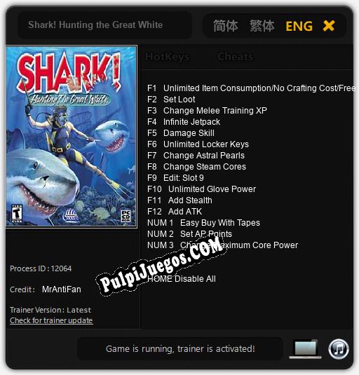 Shark! Hunting the Great White: Cheats, Trainer +15 [MrAntiFan]