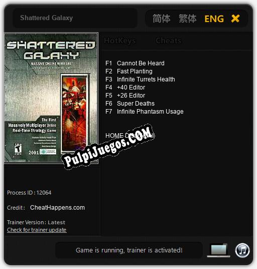 Shattered Galaxy: Trainer +7 [v1.9]