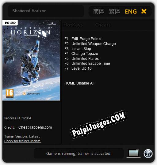 Entrenador liberado a Shattered Horizon [v1.0.1]