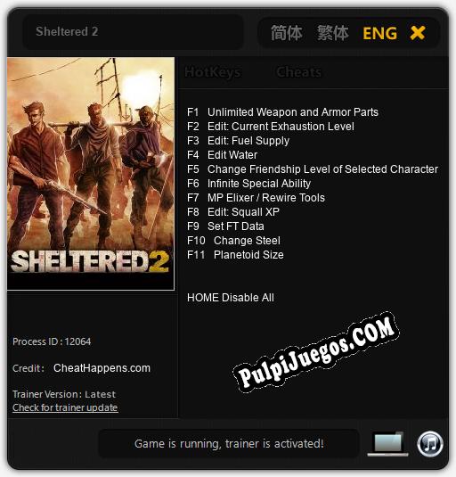 Sheltered 2: Cheats, Trainer +11 [CheatHappens.com]