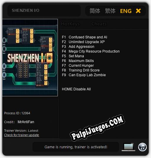 SHENZHEN I/O: Trainer +9 [v1.3]