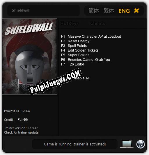 Entrenador liberado a Shieldwall [v1.0.5]