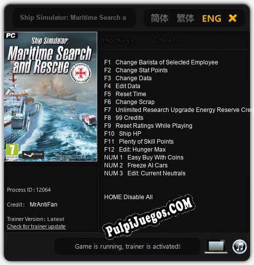 Entrenador liberado a Ship Simulator: Maritime Search and Rescue [v1.0.5]