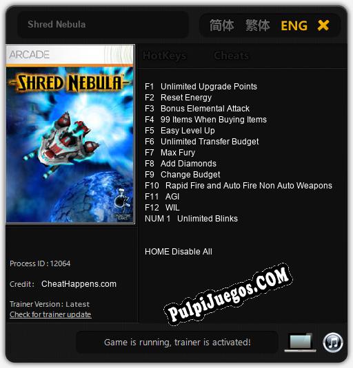 Shred Nebula: Cheats, Trainer +13 [CheatHappens.com]