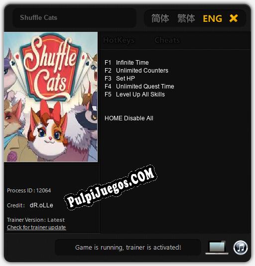 Shuffle Cats: Cheats, Trainer +5 [dR.oLLe]