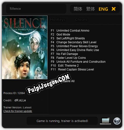 Entrenador liberado a Silence [v1.0.6]