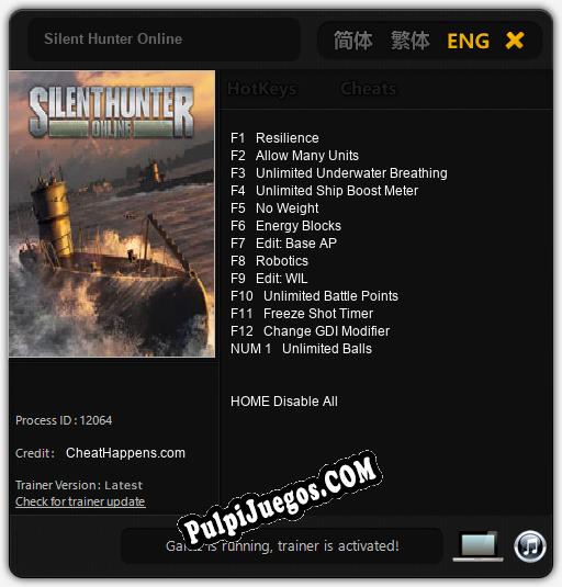 Silent Hunter Online: Trainer +13 [v1.9]