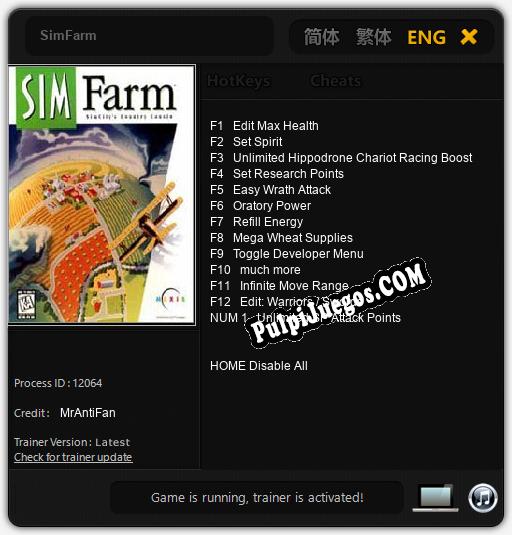 SimFarm: Treinador (V1.0.16)