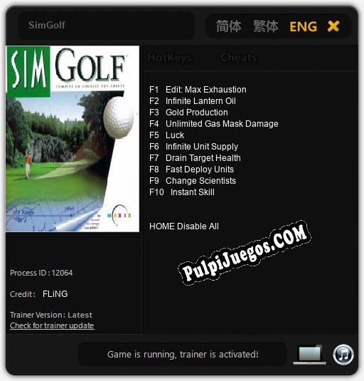 Entrenador liberado a SimGolf [v1.0.6]