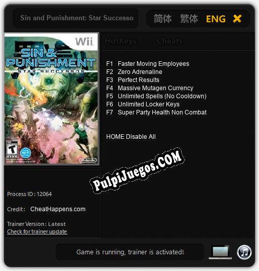 Entrenador liberado a Sin and Punishment: Star Successor [v1.0.3]