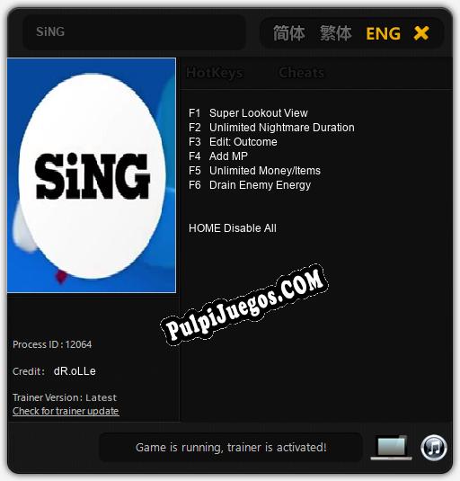 Entrenador liberado a SiNG [v1.0.1]