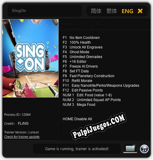 Entrenador liberado a SingOn [v1.0.9]